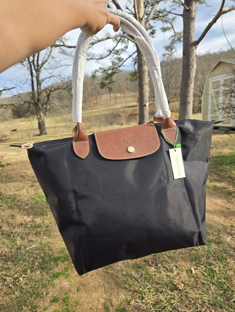 Longchamp Le Pliage Tote Bag Large BLACK - Picture 2 of 9